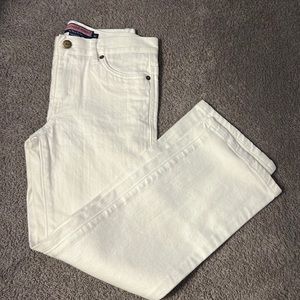 Girls vineyard Vines size 10 white jeans summer pants
